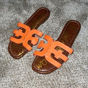 Sam Edelman Orange Slides